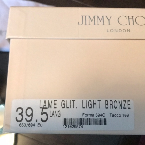 Jimmy Choo ‘Lang’ Bronze Heels - Picture 6 of 7